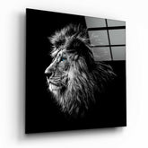 Lion Glass Wall Art.